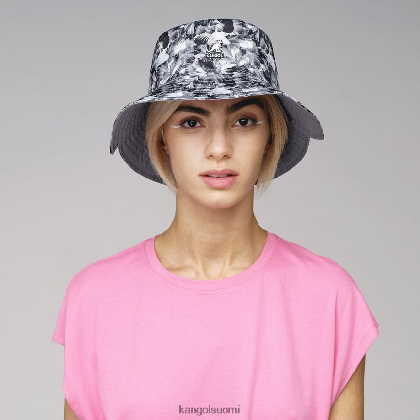 VF8024456 musta kukkainen sukupuolineutraali Kangol kukkainen käännettävä ämpäri Lisätarvikkeet