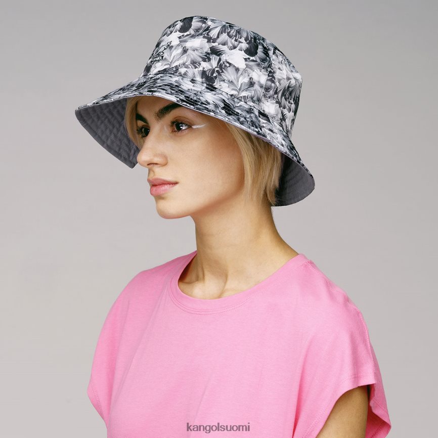 VF8024456 musta kukkainen sukupuolineutraali Kangol kukkainen käännettävä ämpäri Lisätarvikkeet