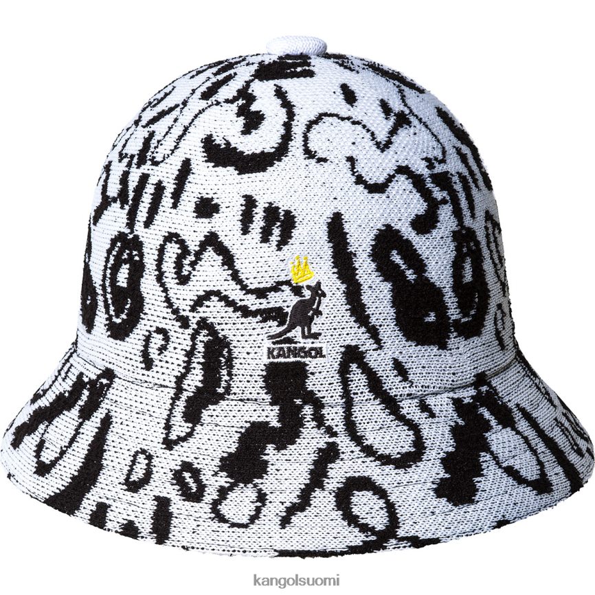 VF8024473 valkoinen musta sukupuolineutraali Kangol street king casual Lisätarvikkeet