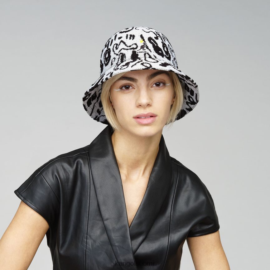 VF8024473 valkoinen musta sukupuolineutraali Kangol street king casual Lisätarvikkeet
