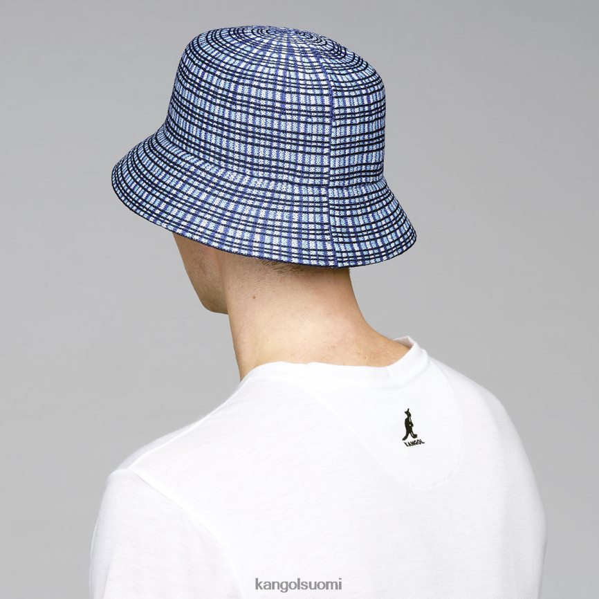 VF8024481 sininen ruudullinen sukupuolineutraali Kangol prep ruudullinen ämpäri Lisätarvikkeet