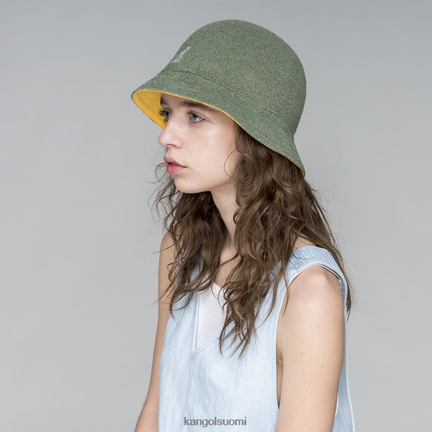 VF8024507 öljynvihreä/lämmin aprikoosi sukupuolineutraali Kangol flip it reversable casual Lisätarvikkeet