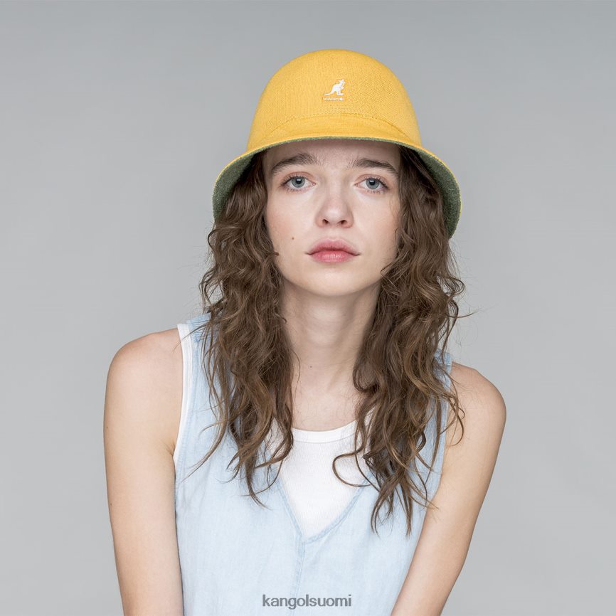 VF8024507 öljynvihreä/lämmin aprikoosi sukupuolineutraali Kangol flip it reversable casual Lisätarvikkeet