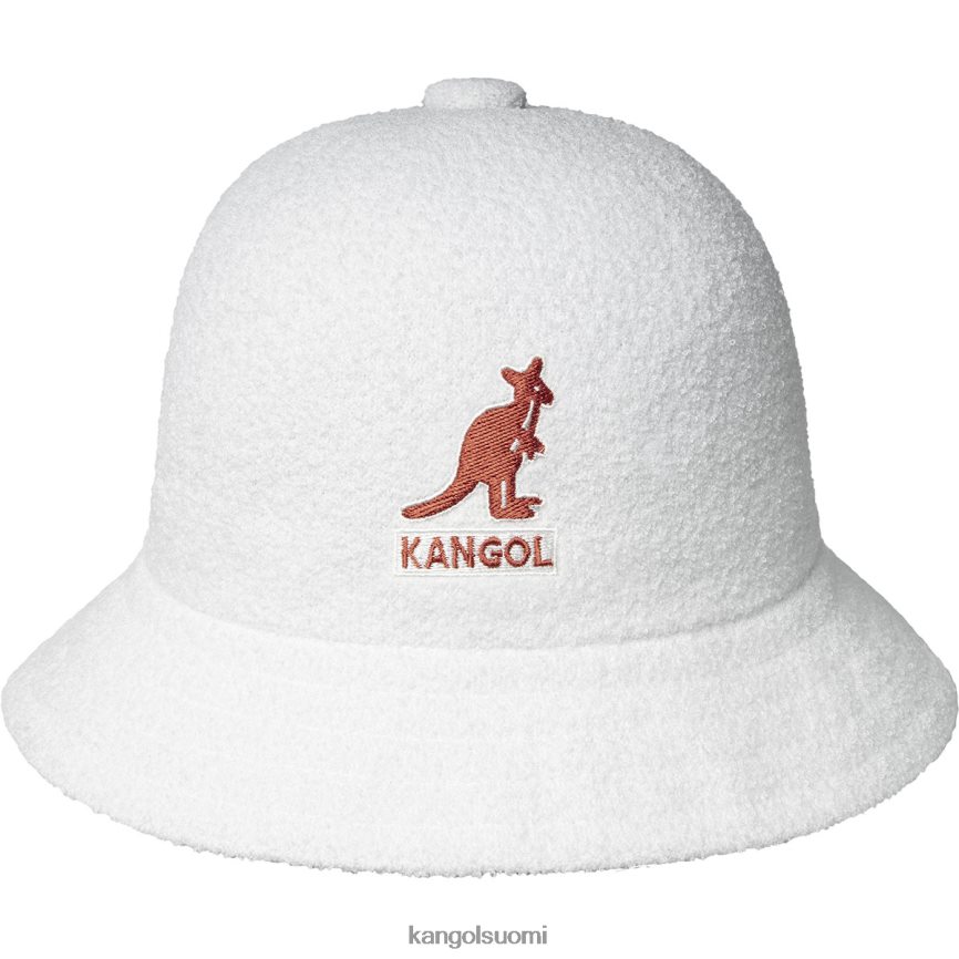 VF8024521 valkoinen sukupuolineutraali Kangol iso logo rento Lisätarvikkeet