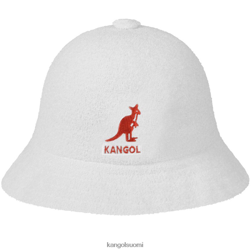 VF8024521 valkoinen sukupuolineutraali Kangol iso logo rento Lisätarvikkeet