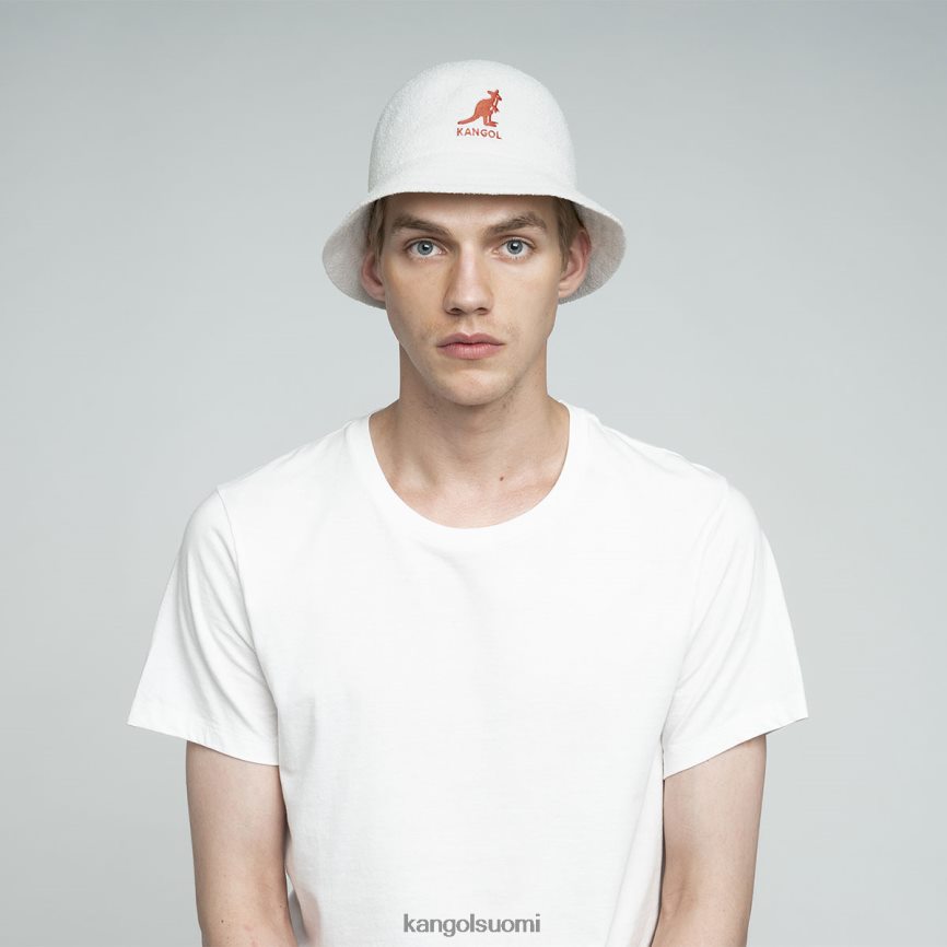 VF8024521 valkoinen sukupuolineutraali Kangol iso logo rento Lisätarvikkeet