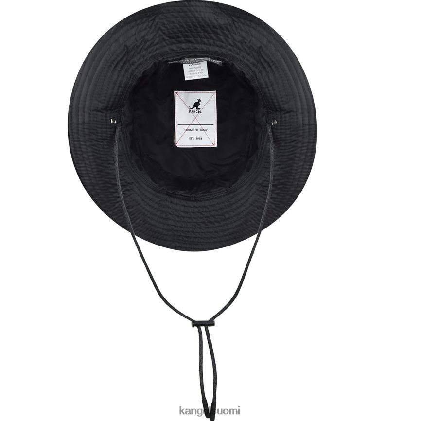 VF8024544 musta sukupuolineutraali Kangol keinonahkainen käännettävä ämpäri Lisätarvikkeet