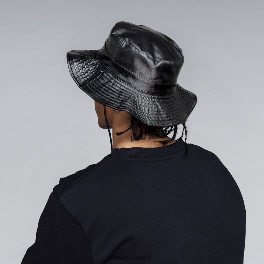 VF8024544 musta sukupuolineutraali Kangol keinonahkainen käännettävä ämpäri Lisätarvikkeet