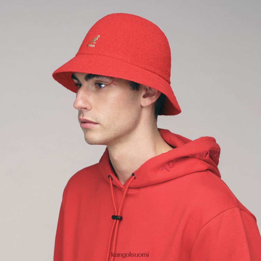 VF8024602 helakanpunainen sukupuolineutraali Kangol bermuda rento Lisätarvikkeet