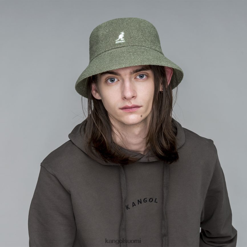 VF8024624 öljynvihreä sukupuolineutraali Kangol bermuda ämpäri Lisätarvikkeet