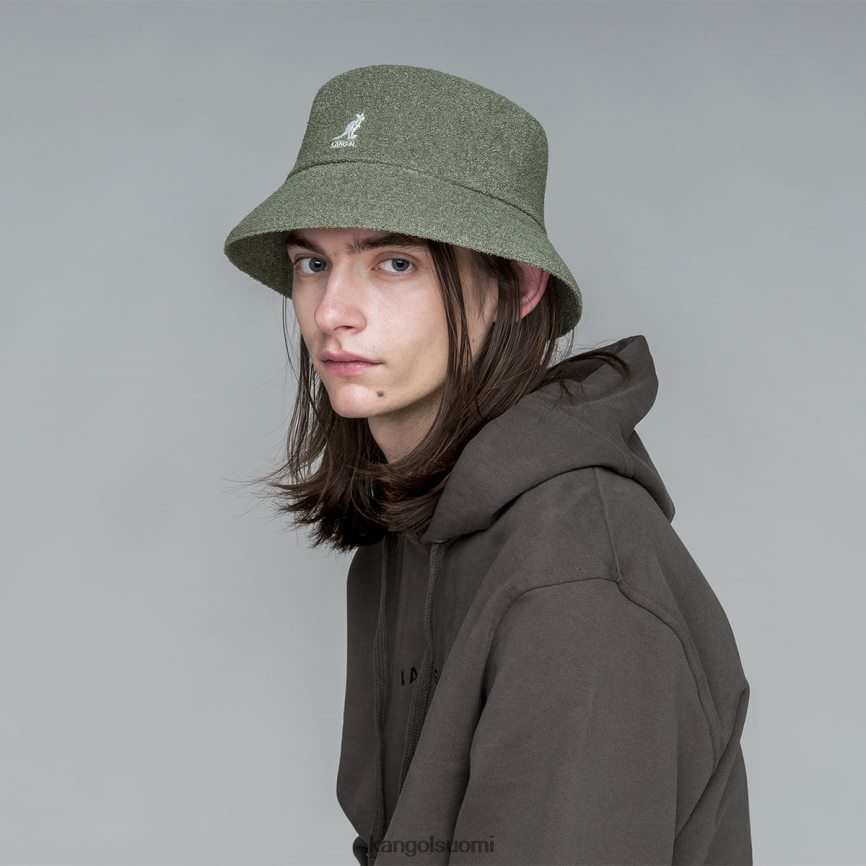 VF8024624 öljynvihreä sukupuolineutraali Kangol bermuda ämpäri Lisätarvikkeet