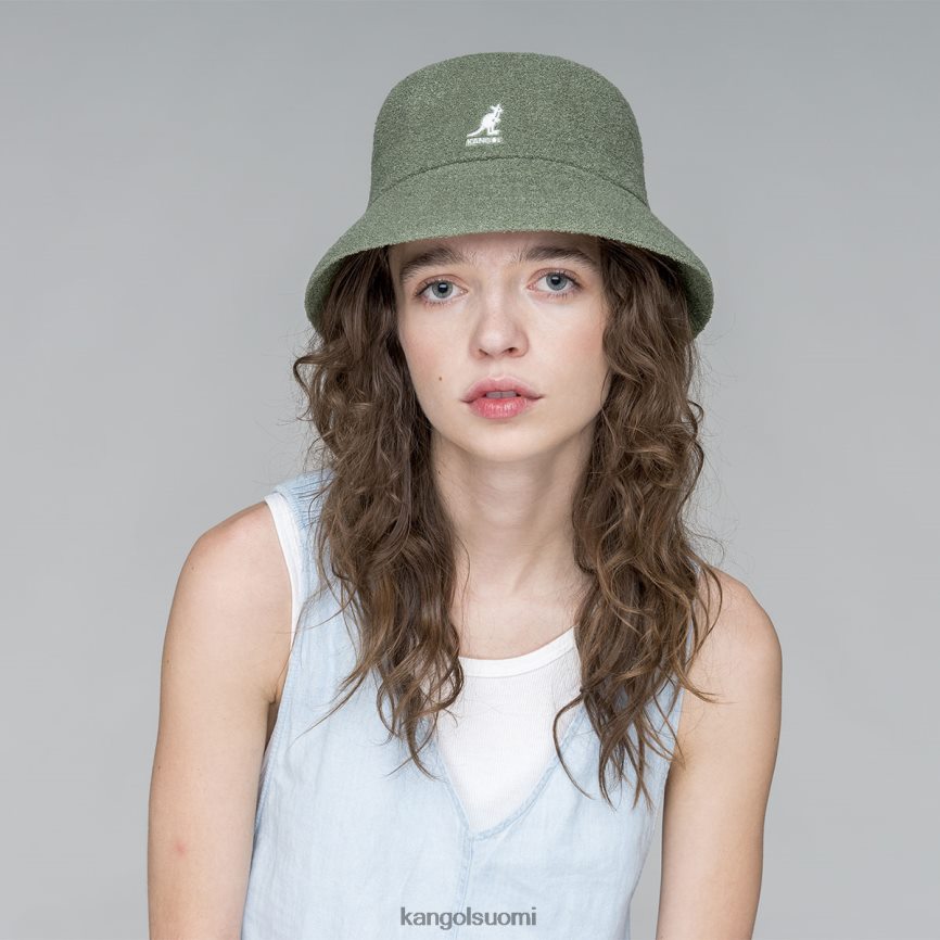 VF8024624 öljynvihreä sukupuolineutraali Kangol bermuda ämpäri Lisätarvikkeet