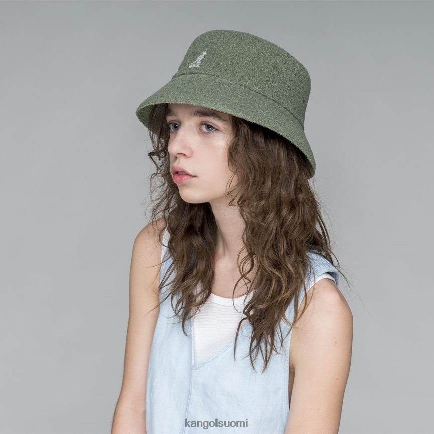 VF8024624 öljynvihreä sukupuolineutraali Kangol bermuda ämpäri Lisätarvikkeet