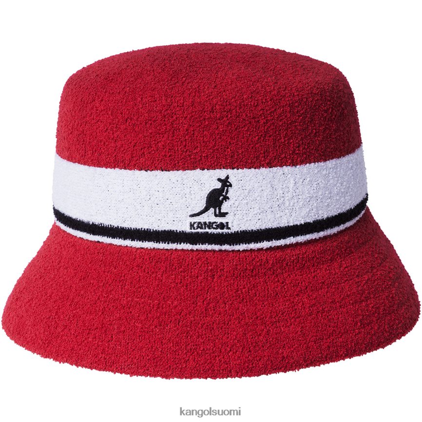 VF8024645 helakanpunainen sukupuolineutraali Kangol bermuda raidallinen ämpäri Lisätarvikkeet