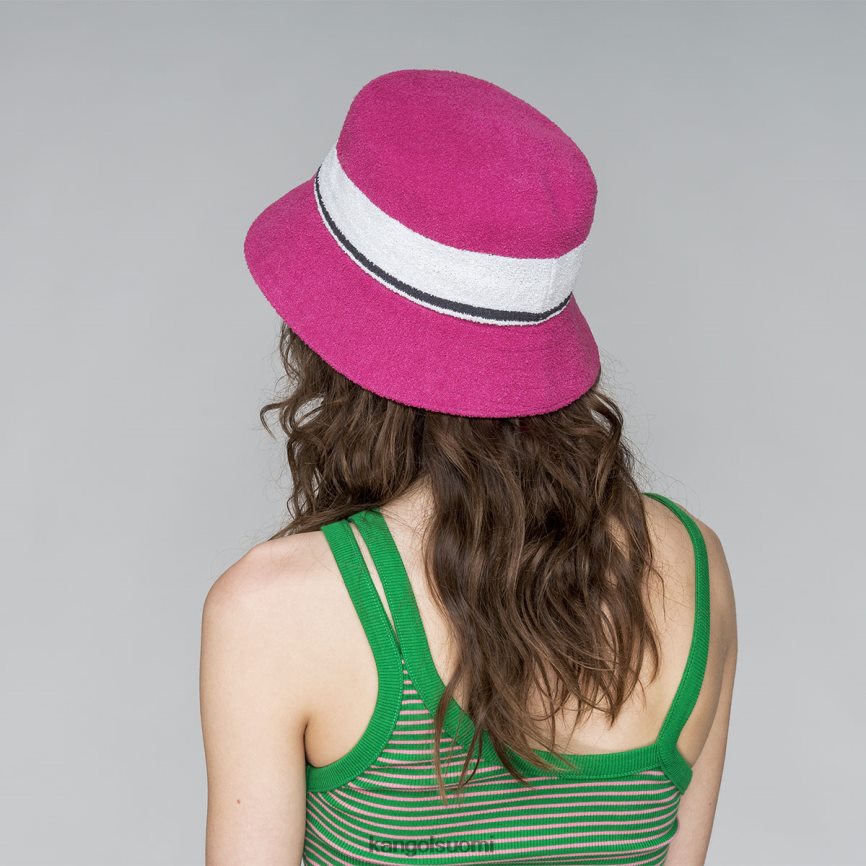 VF8024646 sähköinen pinkki sukupuolineutraali Kangol bermuda raidallinen ämpäri Lisätarvikkeet