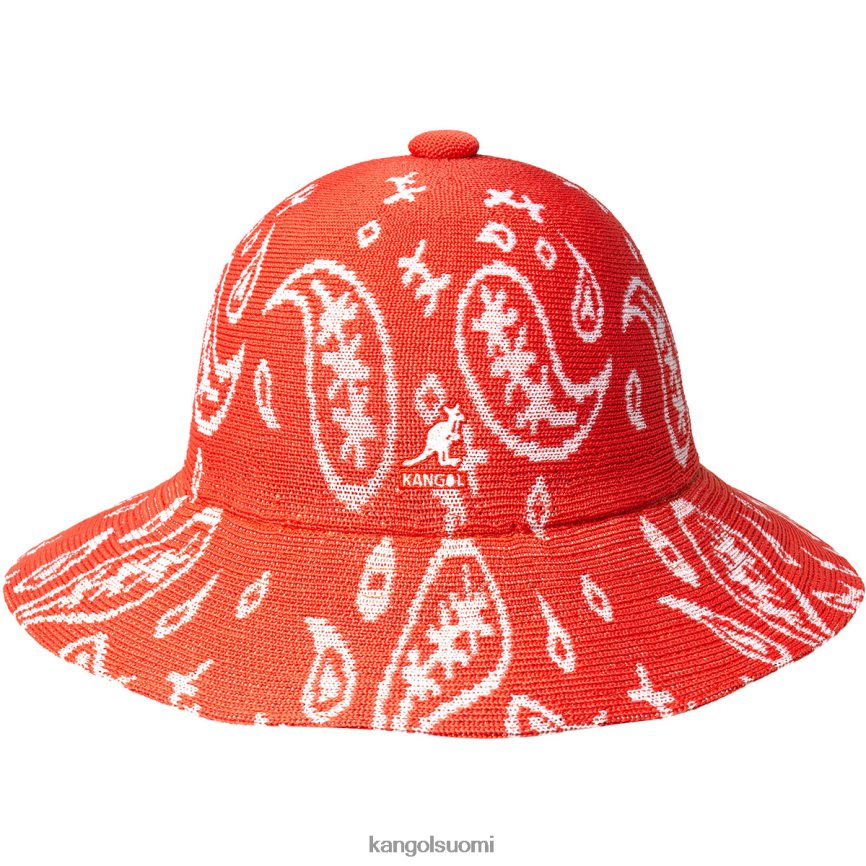 VF8024660 kirsikan hehku/valkoinen sukupuolineutraali Kangol paisley leveälierinen rento Lisätarvikkeet