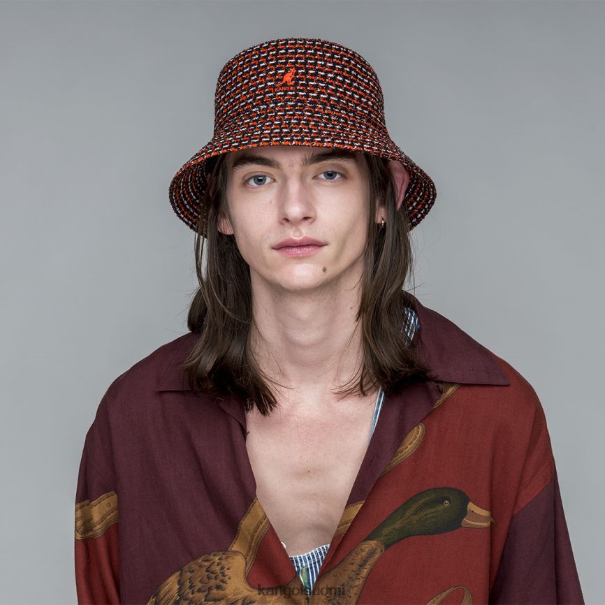 VF8024661 musta sukupuolineutraali Kangol sokkelo jacquard-ämpäri Lisätarvikkeet