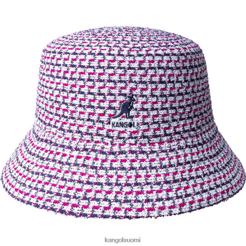 VF8024662 valkoinen sukupuolineutraali Kangol sokkelo jacquard-ämpäri Lisätarvikkeet
