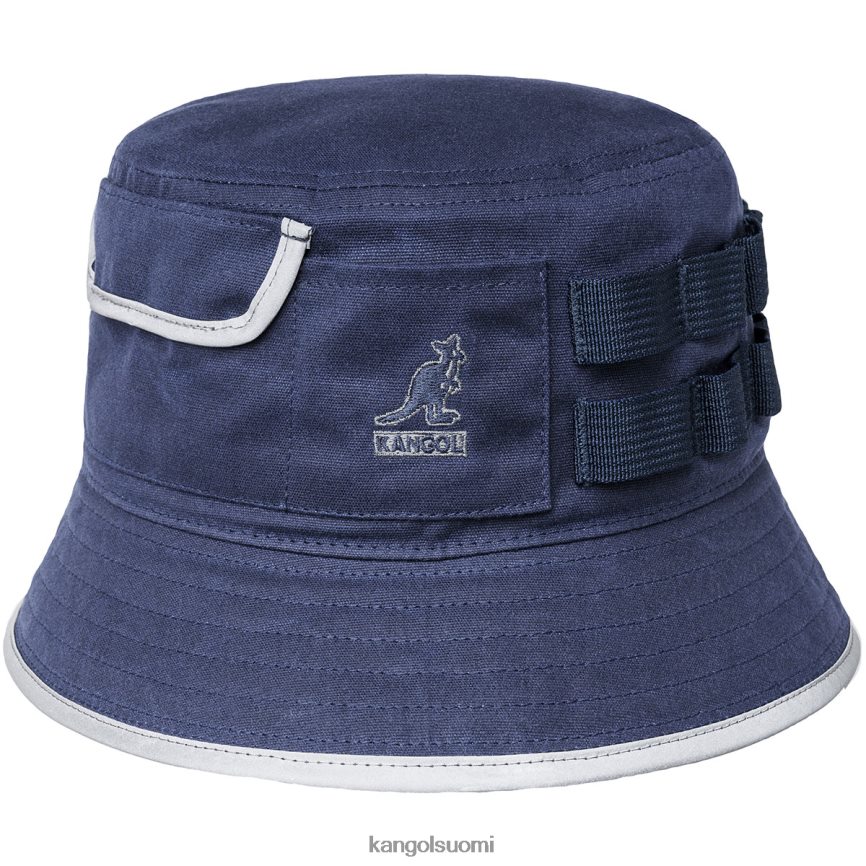 VF8024665 tummansininen sukupuolineutraali Kangol vahattu apukauha Lisätarvikkeet