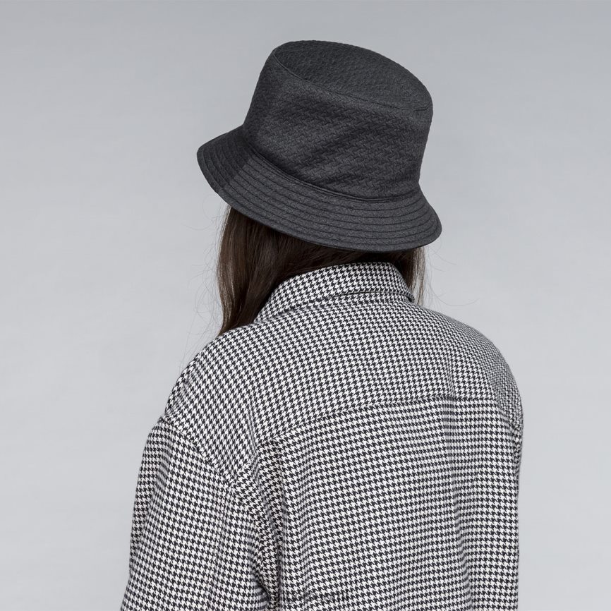 VF8024674 musta sukupuolineutraali Kangol kohokuvioitu käännettävä ämpäri Lisätarvikkeet