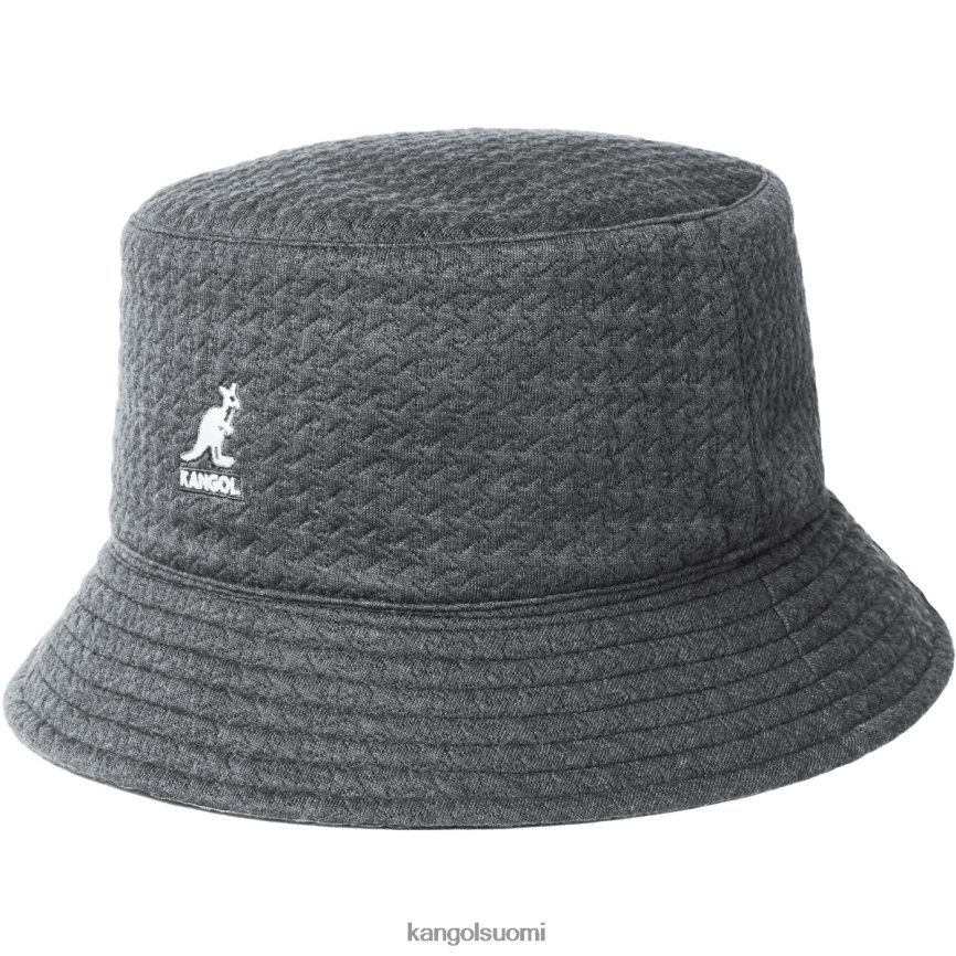 VF8024675 hiili/musta sukupuolineutraali Kangol kohokuvioitu käännettävä ämpäri Lisätarvikkeet