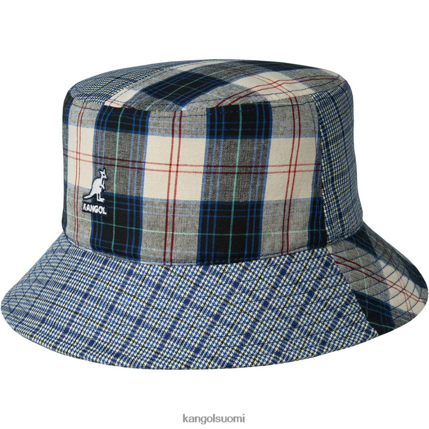 VF8024682 mykonos sininen sukupuolineutraali Kangol ruudullinen mash-up-ämpäri Lisätarvikkeet