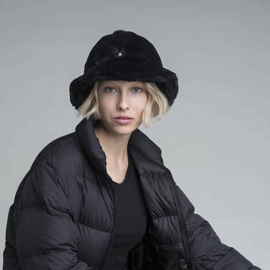 VF8024697 musta sukupuolineutraali Kangol tekoturkis rento Lisätarvikkeet