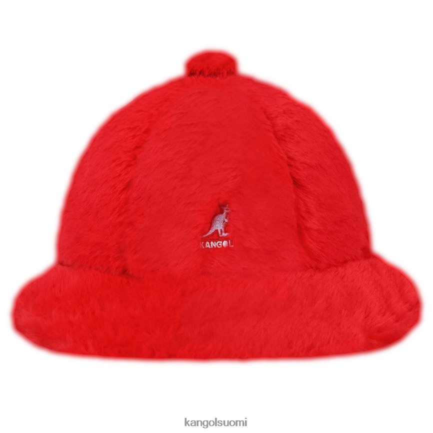 VF8024701 helakanpunainen sukupuolineutraali Kangol tekoturkis rento Lisätarvikkeet