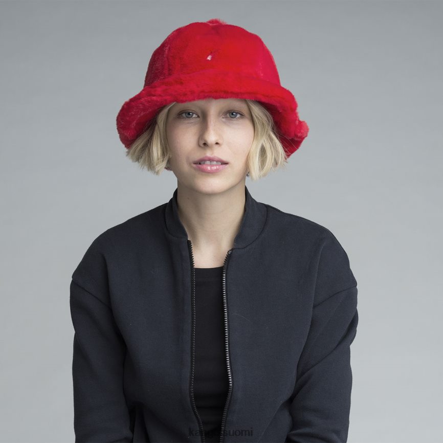 VF8024701 helakanpunainen sukupuolineutraali Kangol tekoturkis rento Lisätarvikkeet