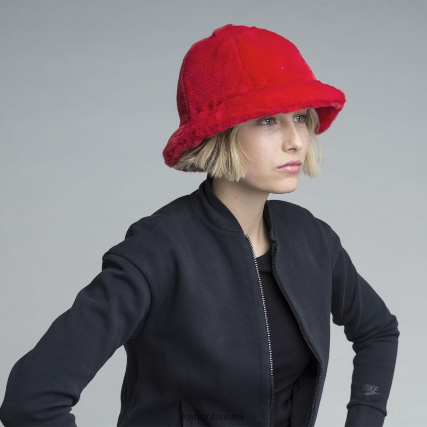 VF8024701 helakanpunainen sukupuolineutraali Kangol tekoturkis rento Lisätarvikkeet