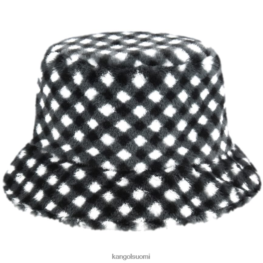 VF8024710 musta gingham sukupuolineutraali Kangol tekoturkisämpäri Lisätarvikkeet