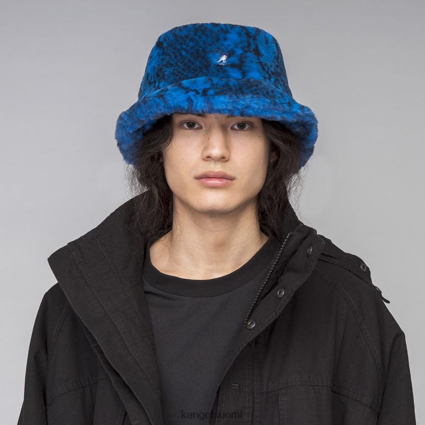 VF8024711 sininen käärme sukupuolineutraali Kangol tekoturkisämpäri Lisätarvikkeet