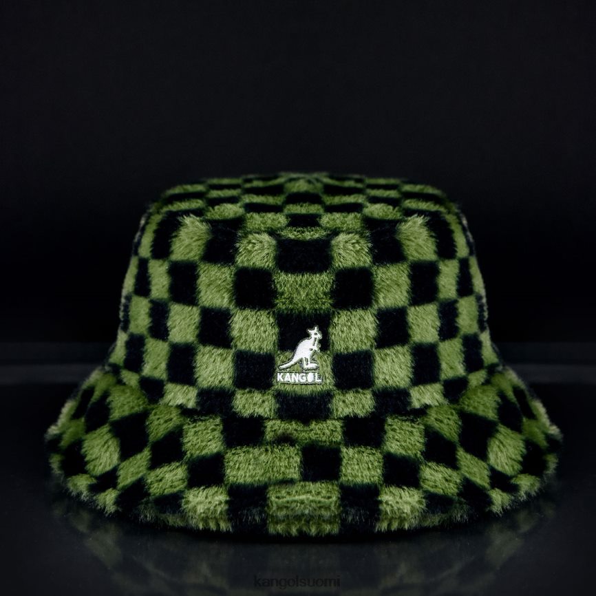 VF8024712 oliivi shekki sukupuolineutraali Kangol tekoturkisämpäri Lisätarvikkeet