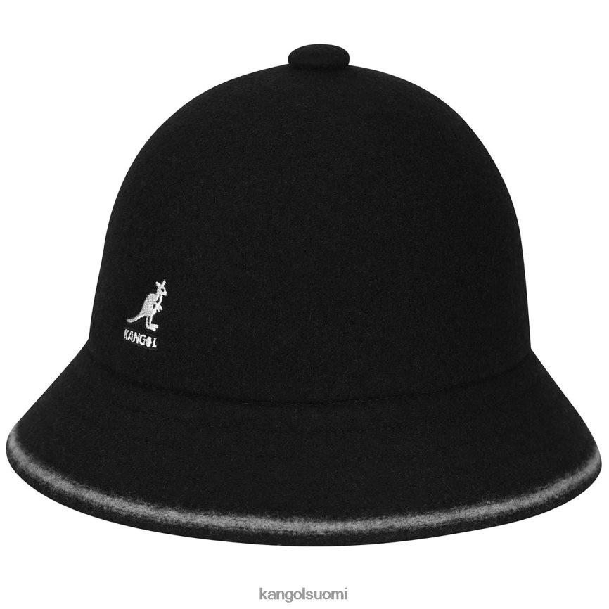 VF8024739 musta / luonnonvalkoinen sukupuolineutraali Kangol raita rento Lisätarvikkeet