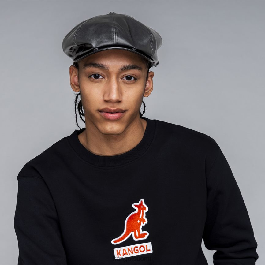 VF8024763 musta sukupuolineutraali Kangol keinonahkainen korkki Lisätarvikkeet