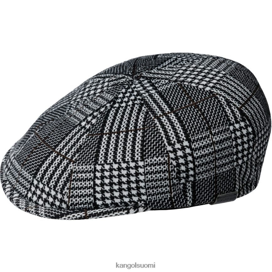 VF8024773 musta ruudullinen sukupuolineutraali Kangol kuviollinen flexfit lippalakki Lisätarvikkeet