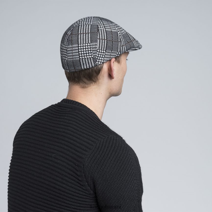VF8024773 musta ruudullinen sukupuolineutraali Kangol kuviollinen flexfit lippalakki Lisätarvikkeet