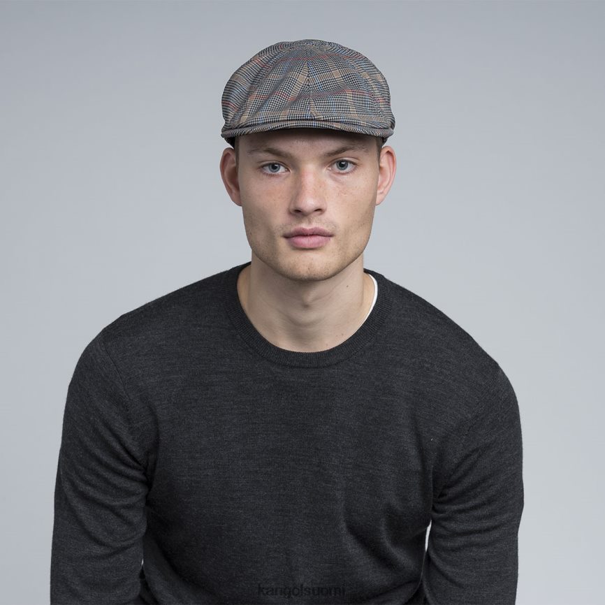 VF8024774 harmaa ruudullinen sukupuolineutraali Kangol kuviollinen flexfit lippalakki Lisätarvikkeet