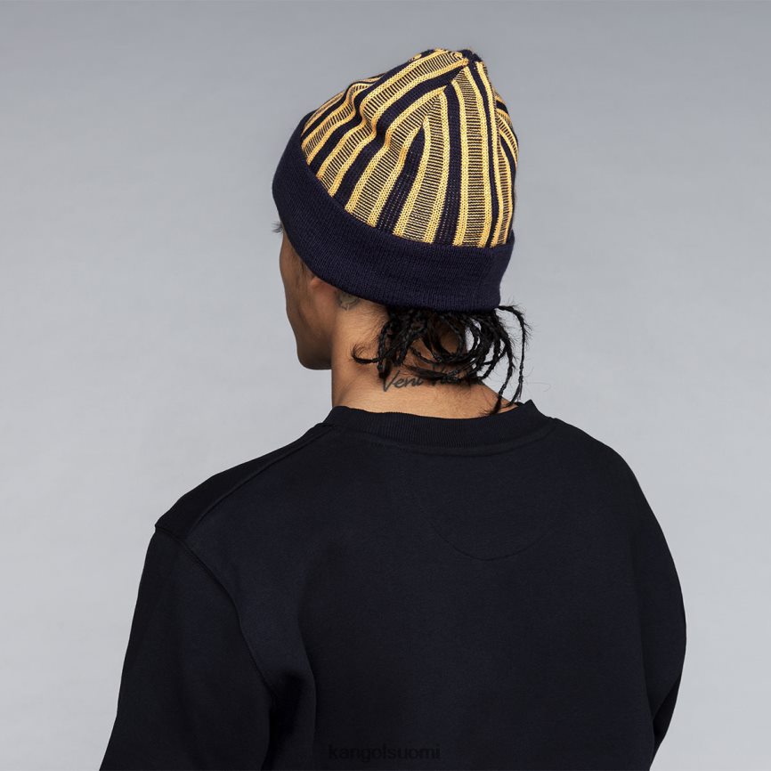VF8024809 musta sukupuolineutraali Kangol rib stripe rev pipo Lisätarvikkeet