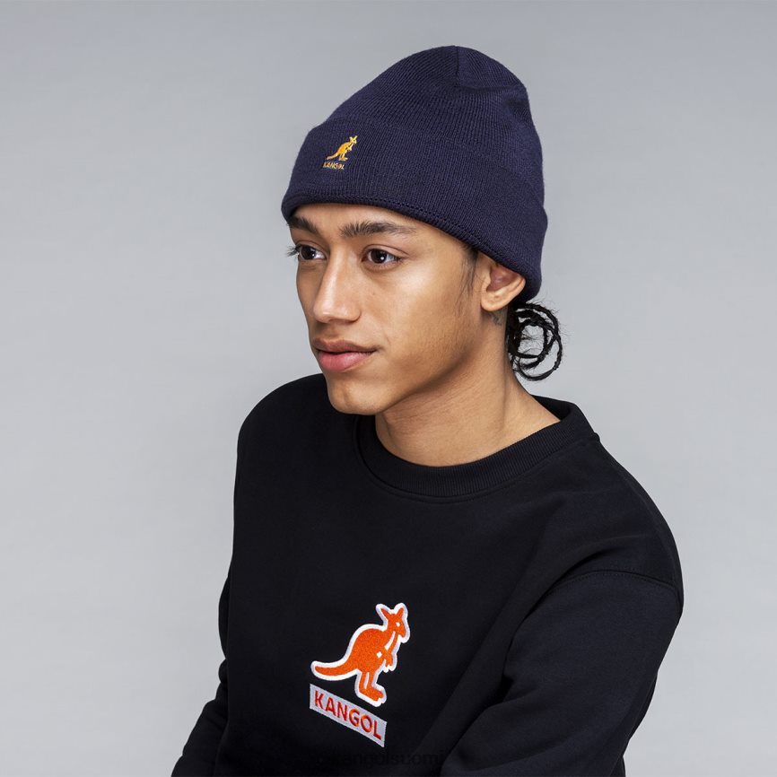 VF8024809 musta sukupuolineutraali Kangol rib stripe rev pipo Lisätarvikkeet