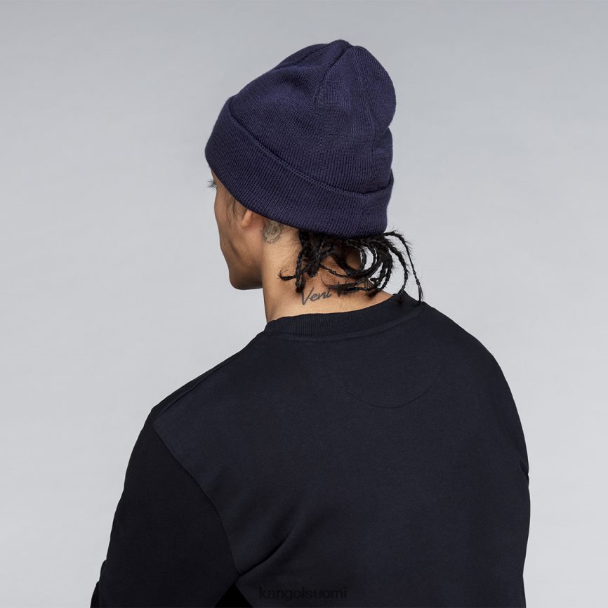 VF8024809 musta sukupuolineutraali Kangol rib stripe rev pipo Lisätarvikkeet
