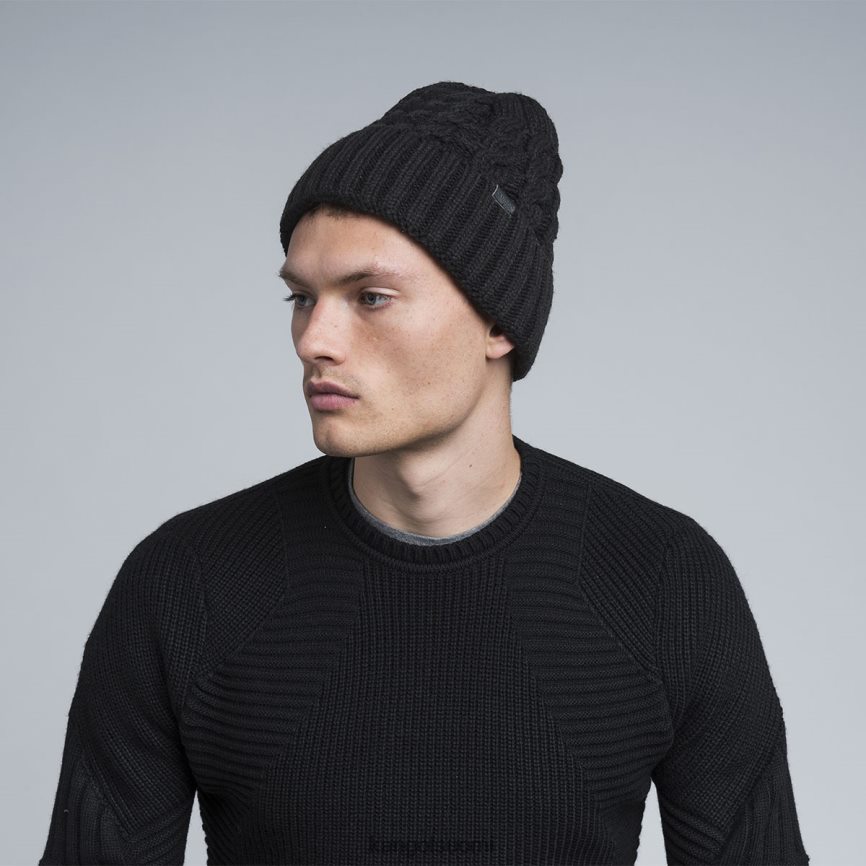VF8024824 musta sukupuolineutraali Kangol kaapelipipo Lisätarvikkeet