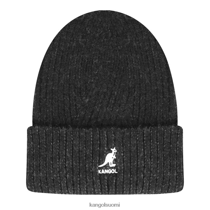 VF8024835 musta/tummanharmaa sukupuolineutraali Kangol 2-sävyinen mansetin vetoketju Lisätarvikkeet
