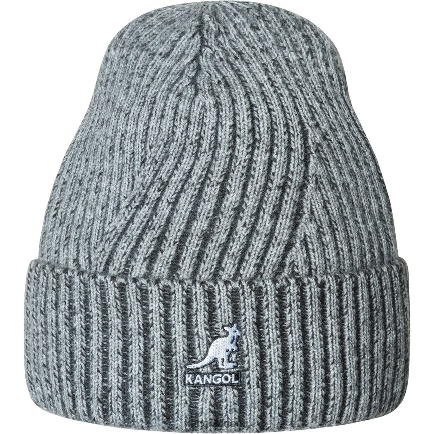 VF8024837 harmaa sukupuolineutraali Kangol 2-sävyinen mansetin vetoketju Lisätarvikkeet