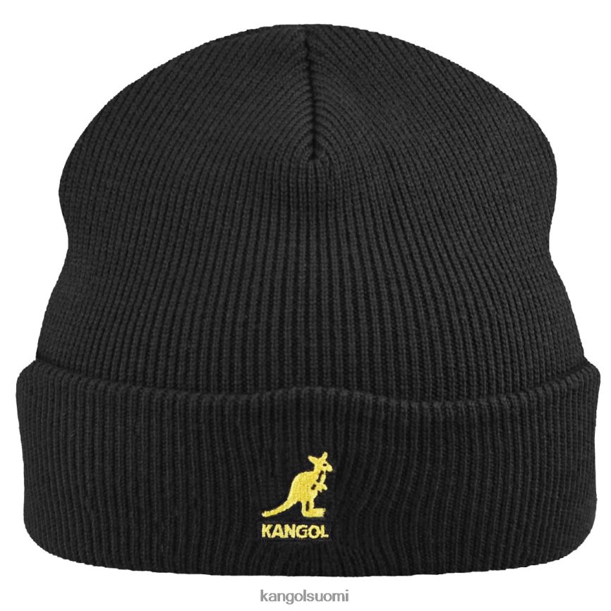 VF8024843 musta kulta sukupuolineutraali Kangol akryyli ranneke vetää Lisätarvikkeet