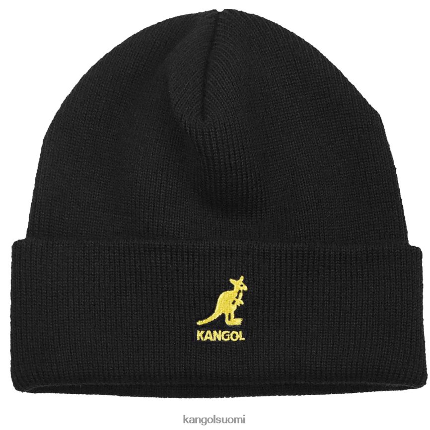VF8024843 musta kulta sukupuolineutraali Kangol akryyli ranneke vetää Lisätarvikkeet