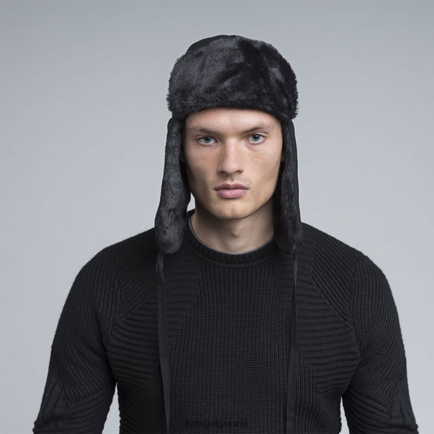 VF8024851 musta sukupuolineutraali Kangol villainen ushanka Lisätarvikkeet