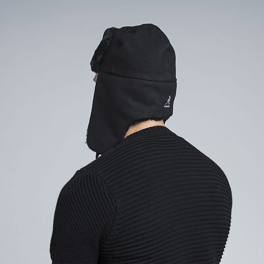 VF8024851 musta sukupuolineutraali Kangol villainen ushanka Lisätarvikkeet