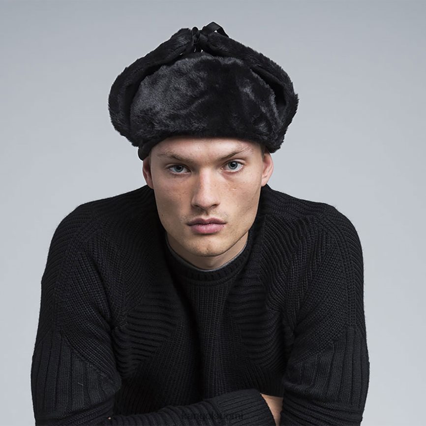 VF8024851 musta sukupuolineutraali Kangol villainen ushanka Lisätarvikkeet