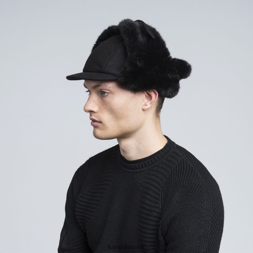 VF8024860 musta sukupuolineutraali Kangol villainen lentäjä Lisätarvikkeet